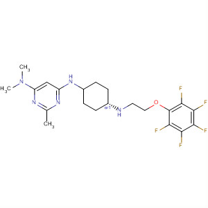 866646-90-4  4,6-Pyrimidinediamine,N,N,2-trimethyl-N'-[cis-4-[[2-(pentafluorophenoxy)ethyl]amino]cyclohexyl]-