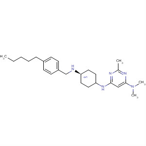 866646-98-2  4,6-Pyrimidinediamine,N,N,2-trimethyl-N'-[cis-4-[[(4-pentylphenyl)methyl]amino]cyclohexyl]-