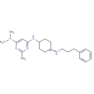 866647-04-3  4,6-Pyrimidinediamine,N,N,2-trimethyl-N'-[cis-4-[(3-phenylpropyl)amino]cyclohexyl]-