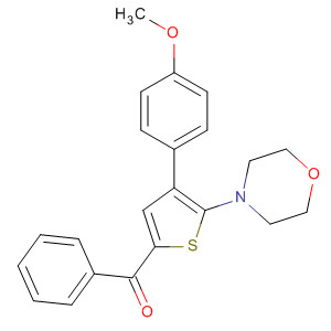 86673-68-9  Methanone, [4-(4-methoxyphenyl)-5-(4-morpholinyl)-2-thienyl]phenyl-