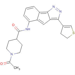 866851-60-7  4-Piperidinecarboxamide,1-acetyl-N-[1,4-dihydro-3-(3-thienyl)indeno[1,2-c]pyrazol-5-yl]-