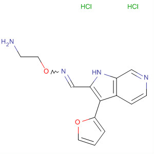 867034-83-1  Methanone, 3-furanyl-1H-pyrrolo[2,3-c]pyridin-2-yl-,O-(2-aminoethyl)oxime, dihydrochloride