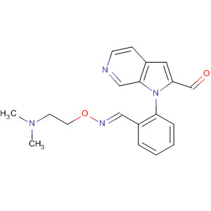 867035-14-1  Methanone, phenyl-1H-pyrrolo[2,3-c]pyridin-2-yl-,O-[2-(dimethylamino)ethyl]oxime