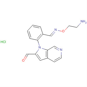 867035-22-1  Methanone, phenyl-1H-pyrrolo[2,3-c]pyridin-2-yl-,O-(2-aminoethyl)oxime, monohydrochloride