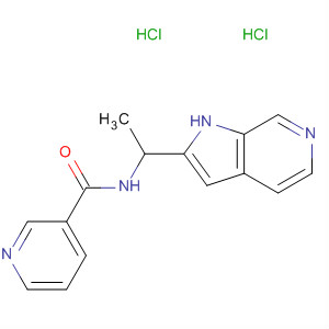 867035-38-9  3-Pyridinecarboxamide, N-[1-(1H-pyrrolo[2,3-c]pyridin-2-yl)ethyl]-,dihydrochloride