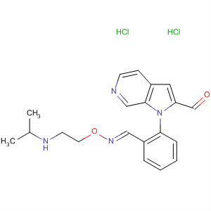 867035-62-9  Methanone, phenyl-1H-pyrrolo[2,3-c]pyridin-2-yl-,O-[2-[(1-methylethyl)amino]ethyl]oxime, dihydrochloride