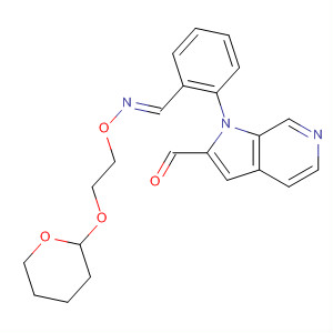 867035-65-2  Methanone, phenyl-1H-pyrrolo[2,3-c]pyridin-2-yl-,O-[2-[(tetrahydro-2H-pyran-2-yl)oxy]ethyl]oxime
