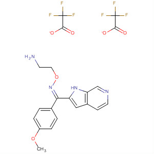 867035-93-6  Methanone, (4-methoxyphenyl)-1H-pyrrolo[2,3-c]pyridin-2-yl-,O-(2-aminoethyl)oxime, (1Z)-, bis(trifluoroacetate)