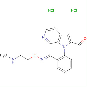 867036-12-2  Methanone, phenyl-1H-pyrrolo[2,3-c]pyridin-2-yl-,O-[2-(methylamino)ethyl]oxime, dihydrochloride