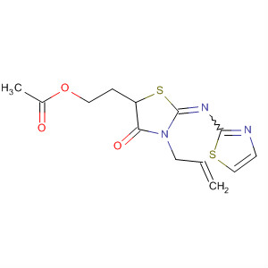 867135-56-6  4-Thiazolidinone,5-[2-(acetyloxy)ethyl]-3-(2-propenyl)-2-(2-thiazolylimino)-