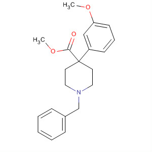 867262-58-6  4-Piperidinecarboxylic acid, 4-(3-methoxyphenyl)-1-(phenylmethyl)-,methyl ester 867262-58-6  4-Piperidinecarboxylic acid, 4-(3-methoxyphenyl)-1-(phenylmethyl)-,methyl ester