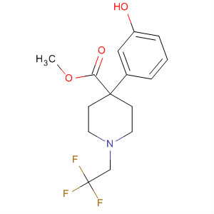 867262-60-0  4-Piperidinecarboxylic acid,4-(3-hydroxyphenyl)-1-(2,2,2-trifluoroethyl)-, methyl ester 867262-60-0  4-Piperidinecarboxylic acid,4-(3-hydroxyphenyl)-1-(2,2,2-trifluoroethyl)-, methyl ester