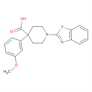 867262-76-8  4-Piperidinecarboxylic acid, 1-(2-benzothiazolyl)-4-(3-methoxyphenyl)-