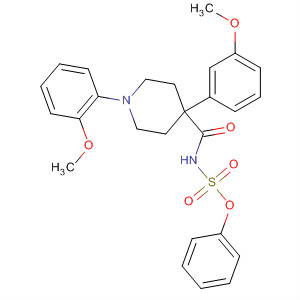 867262-97-3  4-Piperidinecarboxamide,1-(2-methoxyphenyl)-4-(3-methoxyphenyl)-N-(phenoxysulfonyl)- 867262-97-3  4-Piperidinecarboxamide,1-(2-methoxyphenyl)-4-(3-methoxyphenyl)-N-(phenoxysulfonyl)-