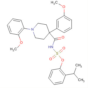 867262-99-5  4-Piperidinecarboxamide,1-(2-methoxyphenyl)-4-(3-methoxyphenyl)-N-[[2-(1-methylethyl)phenoxy]sulfonyl]-