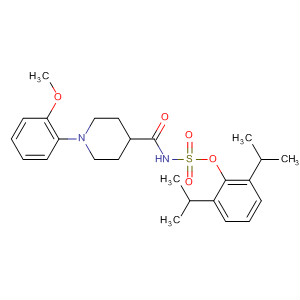 867263-19-2  4-Piperidinecarboxamide,N-[[2,6-bis(1-methylethyl)phenoxy]sulfonyl]-1-(2-methoxyphenyl)-