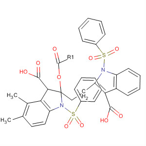 868081-97-4  1H-Indole-3-carboxylic acid, 2,2'-(1,2-ethanediyl)bis[1-(phenylsulfonyl)-,dimethyl ester