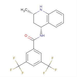 868209-75-0  4-Quinolinamine,1-[3,5-bis(trifluoromethyl)benzoyl]-1,2,3,4-tetrahydro-2-methyl-, (2S,4R)-
