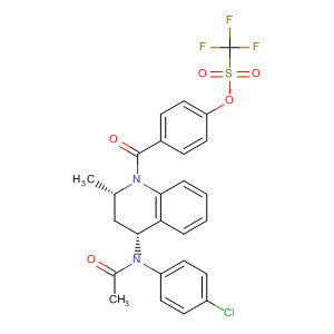 868210-92-8  Methanesulfonic acid, trifluoro-,4-[[(2S,4R)-4-[acetyl(4-chlorophenyl)amino]-3,4-dihydro-2-methyl-1(2H)-quinolinyl]carbonyl]phenyl ester