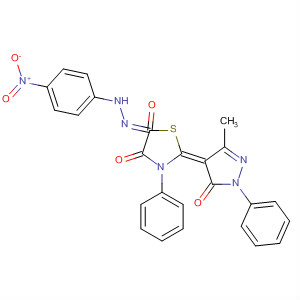 868771-69-1  4,5-Thiazolidinedione,2-(1,5-dihydro-3-methyl-5-oxo-1-phenyl-4H-pyrazol-4-ylidene)-3-phenyl-, 5-[(4-nitrophenyl)hydrazone], (2Z)-