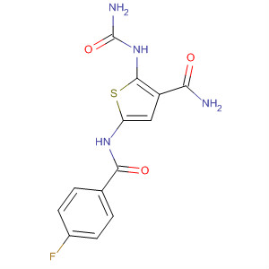 869091-10-1  3-Thiophenecarboxamide,2-[(aminocarbonyl)amino]-5-[(4-fluorobenzoyl)amino]-