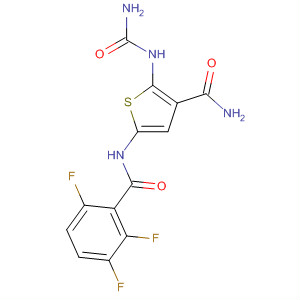869091-28-1  3-Thiophenecarboxamide,2-[(aminocarbonyl)amino]-5-[(2,3,6-trifluorobenzoyl)amino]-