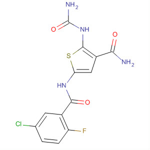 869091-30-5  3-Thiophenecarboxamide,2-[(aminocarbonyl)amino]-5-[(5-chloro-2-fluorobenzoyl)amino]-