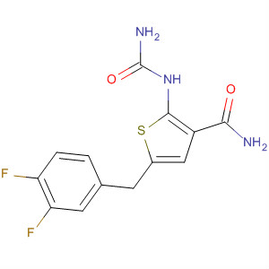 869091-62-3  3-Thiophenecarboxamide,2-[(aminocarbonyl)amino]-5-[(3,4-difluorophenyl)methyl]-