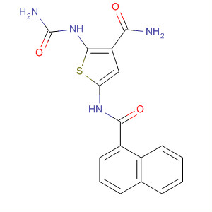 869091-72-5  3-Thiophenecarboxamide,2-[(aminocarbonyl)amino]-5-[(1-naphthalenylcarbonyl)amino]-