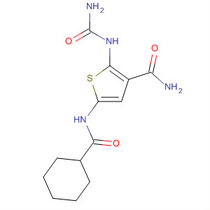 869091-92-9  3-Thiophenecarboxamide,2-[(aminocarbonyl)amino]-5-[(cyclohexylcarbonyl)amino]-