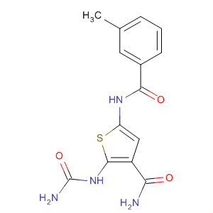 869092-00-2  3-Thiophenecarboxamide,2-[(aminocarbonyl)amino]-5-[(3-methylbenzoyl)amino]-