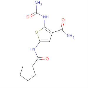 869092-01-3  3-Thiophenecarboxamide,2-[(aminocarbonyl)amino]-5-[(cyclopentylcarbonyl)amino]-