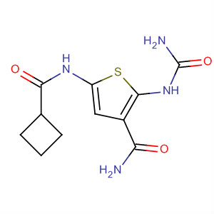 869092-04-6  3-Thiophenecarboxamide,2-[(aminocarbonyl)amino]-5-[(cyclobutylcarbonyl)amino]-