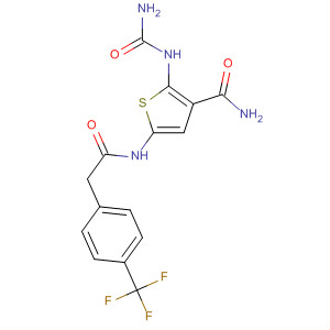 869092-10-4  3-Thiophenecarboxamide,2-[(aminocarbonyl)amino]-5-[[[4-(trifluoromethyl)phenyl]acetyl]amino]-