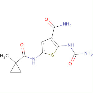 869092-12-6  3-Thiophenecarboxamide,2-[(aminocarbonyl)amino]-5-[[(1-methylcyclopropyl)carbonyl]amino]-
