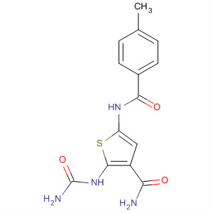 869092-22-8  3-Thiophenecarboxamide,2-[(aminocarbonyl)amino]-5-[(4-methylbenzoyl)amino]-