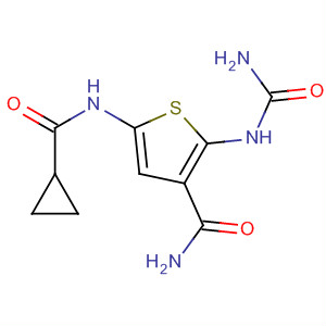 869092-25-1  3-Thiophenecarboxamide,2-[(aminocarbonyl)amino]-5-[(cyclopropylcarbonyl)amino]-