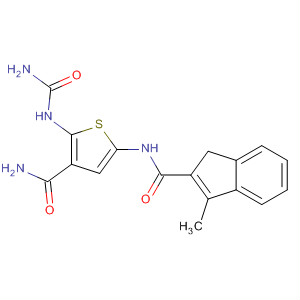 869092-31-9  3-Thiophenecarboxamide,2-[(aminocarbonyl)amino]-5-[[(3-methyl-1H-inden-2-yl)carbonyl]amino]-