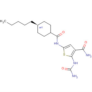 869092-44-4  3-Thiophenecarboxamide,2-[(aminocarbonyl)amino]-5-[[(trans-4-pentylcyclohexyl)carbonyl]amino]-