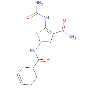 869092-57-9  3-Thiophenecarboxamide,2-[(aminocarbonyl)amino]-5-[(3-cyclohexen-1-ylcarbonyl)amino]-
