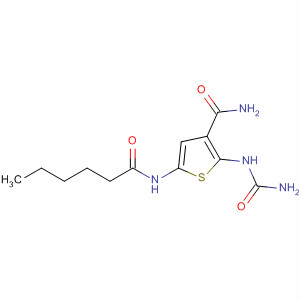 869092-74-0  3-Thiophenecarboxamide,2-[(aminocarbonyl)amino]-5-[(1-oxohexyl)amino]-
