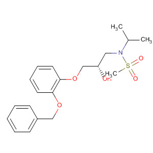 86955-45-5  Methanesulfonamide,N-[2-hydroxy-3-[2-(phenylmethoxy)phenoxy]propyl]-N-(1-methylethyl)-,(S)-