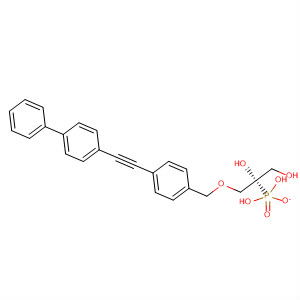 869670-05-3  1,2-Propanediol, 3-[[4-([1,1'-biphenyl]-4-ylethynyl)phenyl]methoxy]-,2-(dihydrogen phosphate), (2R)-