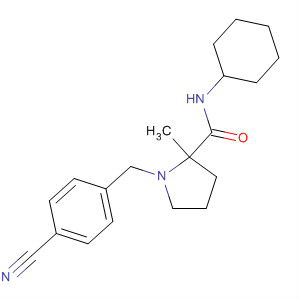 869678-17-1  2-Pyrrolidinecarboxamide,1-[(4-cyanophenyl)methyl]-N-cyclohexyl-2-methyl-