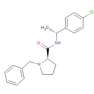 869680-52-4  2-Pyrrolidinecarboxamide,N-[(1R)-1-(4-chlorophenyl)ethyl]-1-(phenylmethyl)-, (2R)-