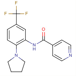 858362-06-8  4-Pyridinecarboxamide, N-[2-(1-pyrrolidinyl)-5-(trifluoromethyl)phenyl]-