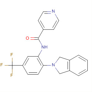 858362-23-9  4-Pyridinecarboxamide,N-[2-(1,3-dihydro-2H-isoindol-2-yl)-5-(trifluoromethyl)phenyl]-