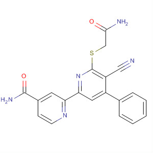 858644-17-4  [2,2'-Bipyridine]-4-carboxamide,6'-[(2-amino-2-oxoethyl)thio]-5'-cyano-4'-phenyl-