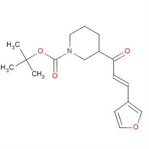 858644-45-8  1-Piperidinecarboxylic acid, 3-[(2E)-3-(3-furanyl)-1-oxo-2-propenyl]-,1,1-dimethylethyl ester
