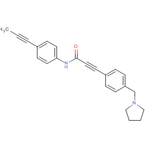 858676-56-9  2-Propynamide,N-[4-(1-propynyl)phenyl]-3-[4-(1-pyrrolidinylmethyl)phenyl]-